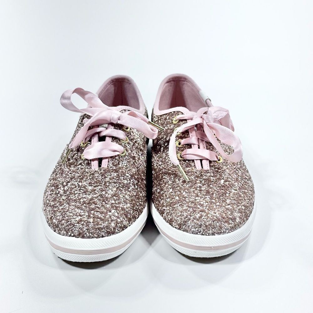 Kate Spade X Keds Champion rose gold glitter wedding sneaker shoes 6